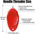 TOOVREN Needle Threader for Hand Sewing 12 Pcs Plastic Wire Hook Simple Threader for Needles Small Eye Needle Threader for Sewing Machine Needle T...